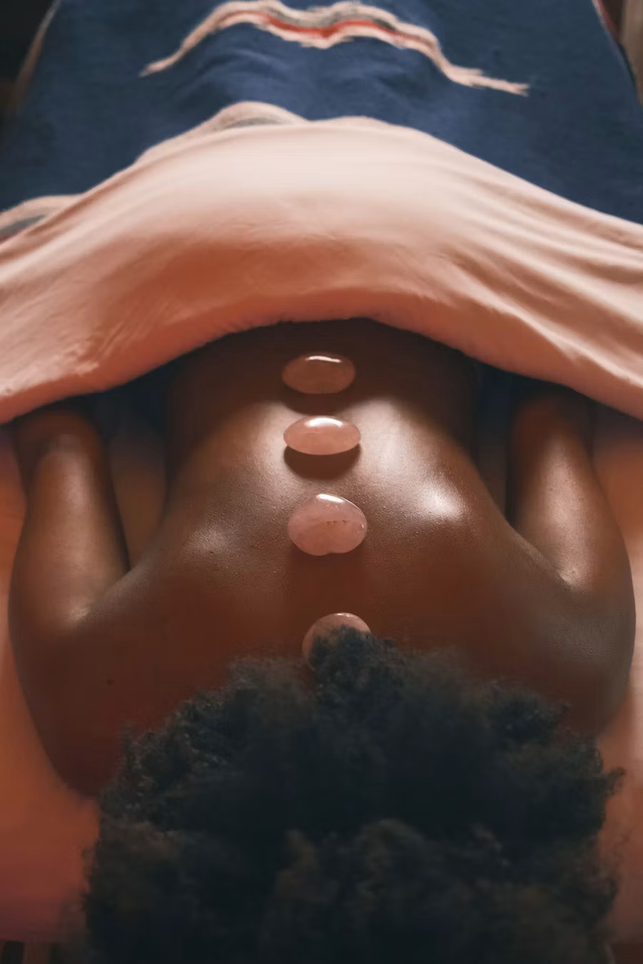 Relaxing aromatherapy massage treatment in a calm spa setting at Gud Vybs Spa